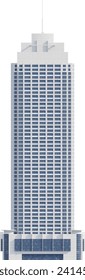 Facade view of moden building - skyscraper