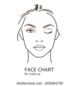 How To Draw A Makeup Face Chart