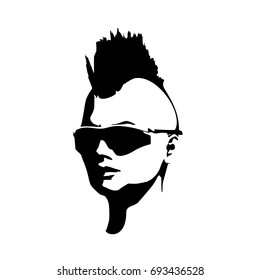 Mohawk hairstyle Images, Stock Photos & Vectors | Shutterstock