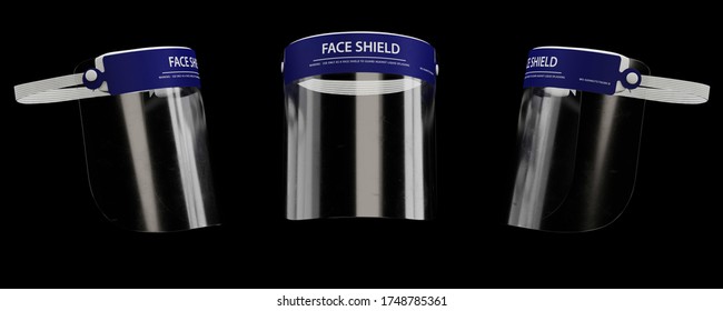 Face Shield 3D Medical Visualization, Surgical Equipment