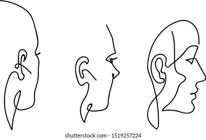 Face From Different Angles Stock Illustrations Images Vectors Shutterstock