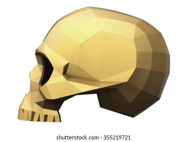 Faceted Skull Side View