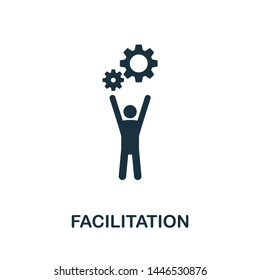 Facilitation Icon Illustration. Creative Sign From Agile Icons Collection. Filled Flat Facilitation Icon For Computer And Mobile. Symbol, Logo Graphics.