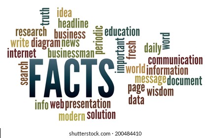 Facts  In Word Collage