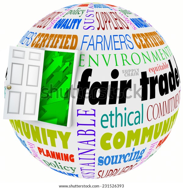 Fair Trade Open Door Policy Words Stock Illustration 231526393