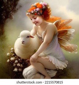 Fairy   fluffy lamb