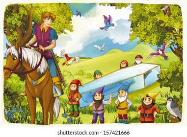 Fairy Tale Beautiful Manga Style Illustration Stock Illustration ...