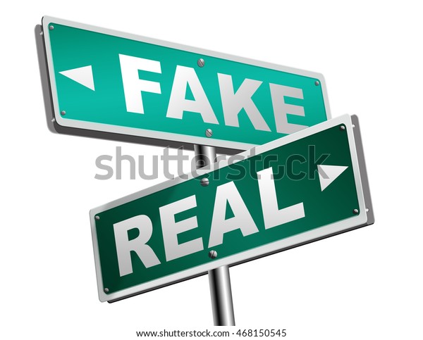 Fake Real Being Doubt Suspicious Critical Stock Illustration 468150545 ...