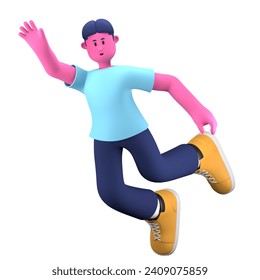 Fall Accident Creative Boy Activity