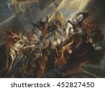 The Fall of Phaeton, by Peter Paul Rubens, 1605-06, Flemish painting, oil on canvas. Phaeton, wrecks Apollo