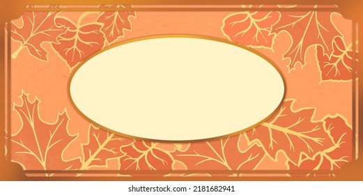 Fall Thanksgiving Name Plate Placecard Frame 