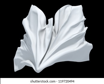 Falling Dynamic White Cloth Element