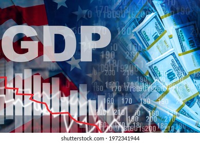 Falling GDP In The United States. Problems Of The US Economy. The Decline In The GDP Of The United States. Economic Forecast For The United States. Macroeconomic Indicators.