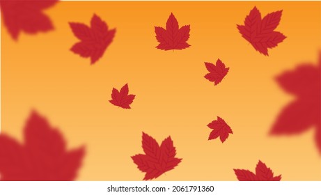 Falling leaves background or wallpaper