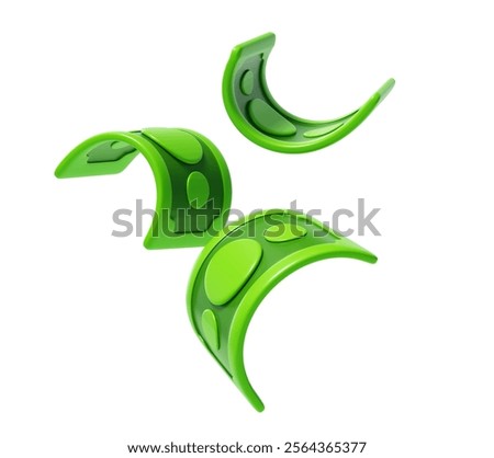 Falling Money Notes icon 3d illustration