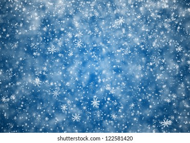 Falling Snowflakes, Snow Background