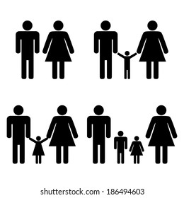 10,186 Stick Figure Family Images, Stock Photos & Vectors | Shutterstock