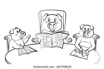 Dad Reading Newspaper Stock Illustrations Images Vectors Shutterstock