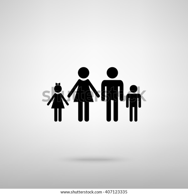 Family Sign Illustration Stock Illustration 407123335