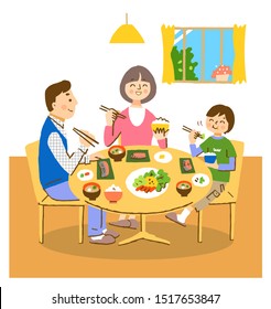 家族 ご飯 のイラスト素材 画像 ベクター画像 Shutterstock