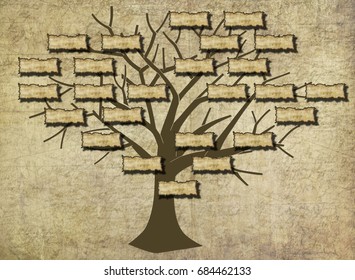 Family Tree Illustration Stock Illustration 684462133 | Shutterstock