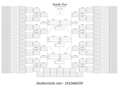 Family Tree Template For Large Family from image.shutterstock.com