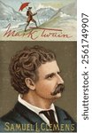 Famous people in American history, Mark Twain, real name Samuel Langhorne Clemens (30 November 1835 in Florida) (Missouri) († 21 April 1910 in Redding) (Connecticut), was an American writer, Histori