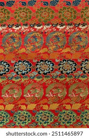 Fan pattern from section III plate I. by G.A. Audsley-Japanese illustration. Public domain image from our own original 1884 edition of The Ornamental Arts Of Japan. Digitally enhanced by rawpixel.