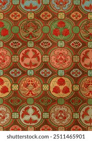 Fan pattern from section III plate I. by G.A. Audsley-Japanese illustration. Public domain image from our own original 1884 edition of The Ornamental Arts Of Japan. Digitally enhanced by rawpixel.