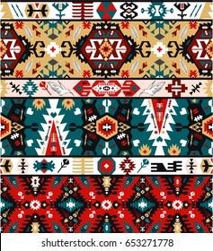 Fancy Abstract Geometric Pattern In Tribal Style