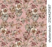 fancy allover pattern seamless floral pattern new digital print textile design