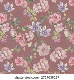 fancy allover pattern seamless floral pattern new digital print textile design