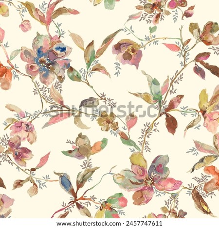 fancy allover pattern seamless floral pattern new digital print textile design