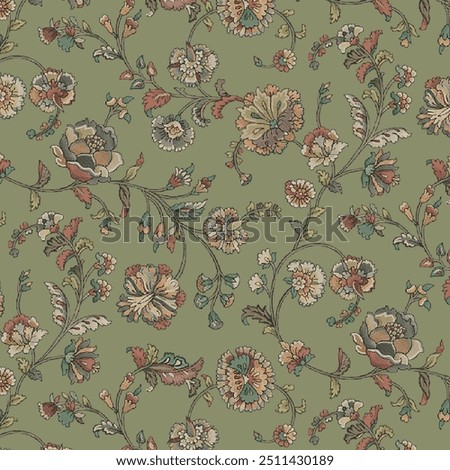 fancy allover pattern seamless floral pattern new digital print textile design