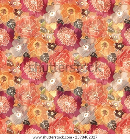 fancy allover pattern seamless floral pattern new digital print textile design