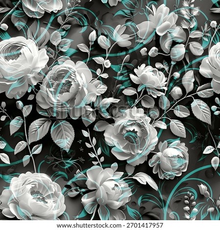 fancy allover pattern seamless floral pattern new digital print textile design