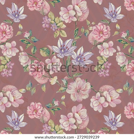 fancy allover pattern seamless floral pattern new digital print textile design