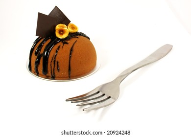 Fancy Chocolate Cake at a Classy Restaurant