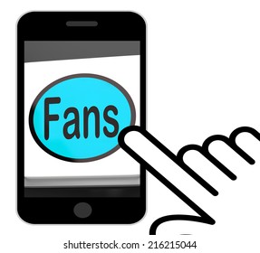 Fans Button Displaying Follower Or Internet Fan