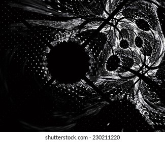 Fantastic abstract background with complex multi-layered geometric pattern