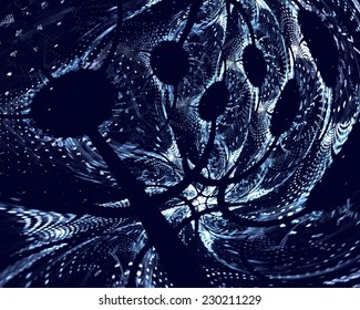 Fantastic abstract background with complex multi-layered geometric pattern