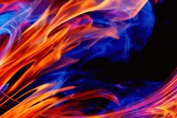 Fantastic Burning Flame Effect Background Material