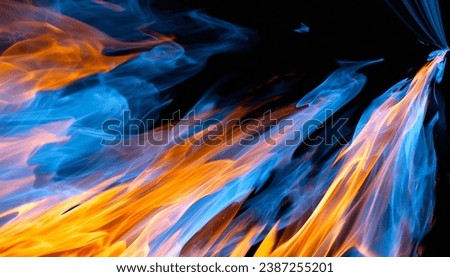 Fantastic burning flame effect background material