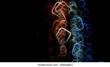 fantastic glowing square background design