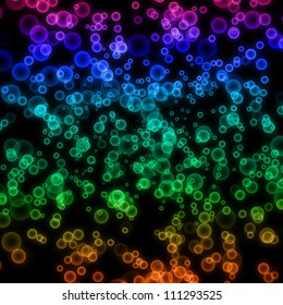 fantastic powerful bubbles background design illustration