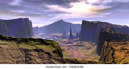 background fantasy valley