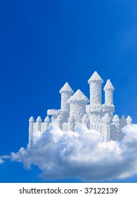 fantasy castle in the clouds