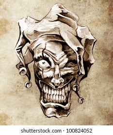 Joker Tattoo Images Stock Photos Vectors Shutterstock