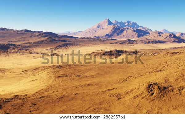 幻想的な砂漠の風景 のイラスト素材