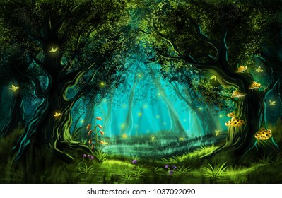 fantasy fairy forest